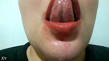 nova no x: tia lola slurps and drools on juicy tits massage