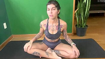 Yoga babe's sexy poses ignite wild desires!