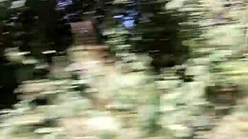 Naughty Housewife Flashes Tits in Car Selfie