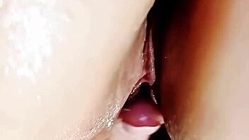 Mature wife spreads shaved pussy fingering close up
