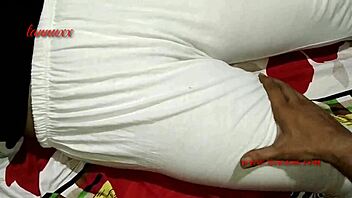 boyfriend fucks girlfriend's ass closeup cumshot real audio