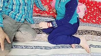 desi wife moans in rough doggystyle anal as husband stretches her tight hole