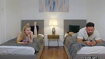 tiny babe tied down for vacation bondage fun 😈🔥