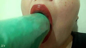 nova no x: tia lola slurps and drools on juicy tits massage