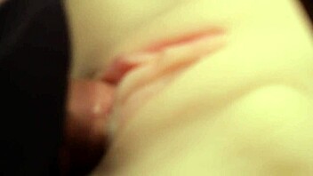 Shaved fuck doll pussy flushed lubed close up double toys