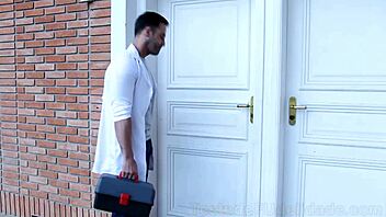 tanned brazilian blonde gets ass pounded by masseur outdoors