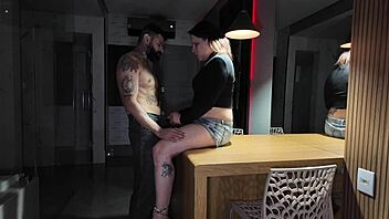 post-party crossdresser emo anal fucks on table