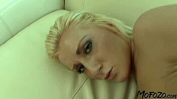 Blonde college student deepthroats monster cock before rough big facial cumshot