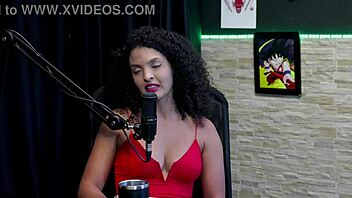 foi pra casa das pimentinhas no swing, gravou pras brasileiras na sheer red lingerie