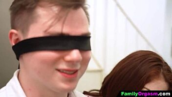 blindfold surprise from redhead girlfriend feels amazin