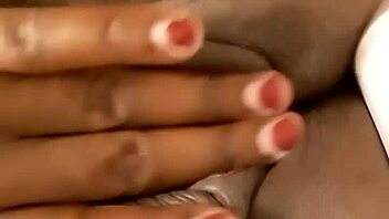 Ebony amateur teases cock publicly with dildo fingering voyeur orgasm