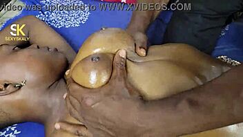 Oiled masseuse delivers passionate bedroom happy ending fuck