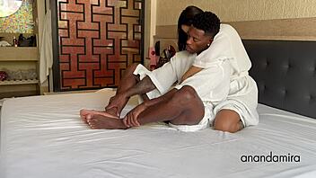 Ananda Mira's tantric nuru massage turns so slippery...
