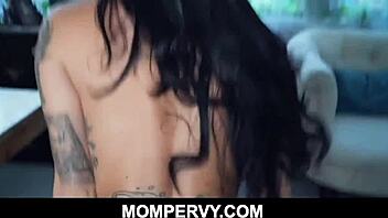 Inked brunette milf craves intense cowgirl ride on stud pov