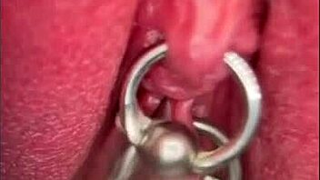 Close-Up Pissing Shaved Pussy Pierced Clit Dripping Wet