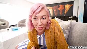 Adira Allure strokes Allen Swift's throbbing cock hard?