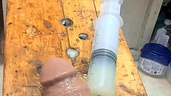 lubed ass machine fucked huge dildo nonstop solo