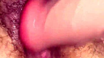 Hairy BBW milf fists her wet pussy till massive squirting orgasm