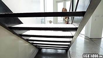 Horny big tits milf teaches big ass teen pussy licking