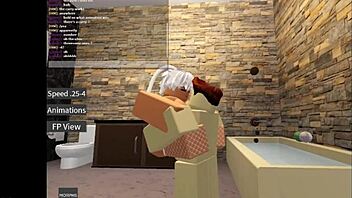 roblox player bends bunny over for hardcore ass pounding big tits bouncing wildly during game fuck