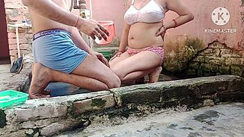 sexy indian bhabhi sneaks with neighbor for wet pussy pounding and big tits bouncing 😍🔥💦