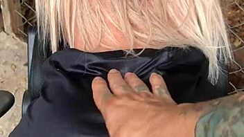 i crave fucking this cute latina blonde sex toy outdoors