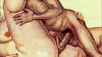 vintage hairy babe bent over doggystyle