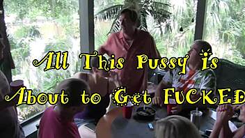 all these horny housewives with big tits and shaved pussies line up for hardcore orgy fucking