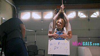 petite young cutie cheats with older daddy's huge cock in taboo athletic fuck