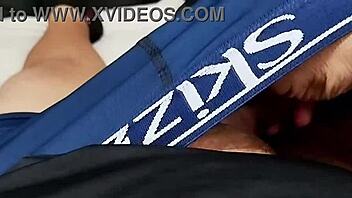 caught wife masturbating over my tiny dick but she sucks cum eagerly