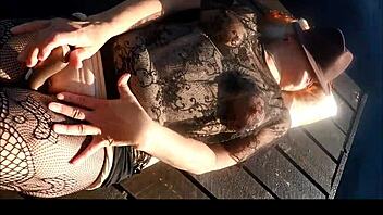 Birgit milf housewife vibes to real orgasm outdoors 😍💦