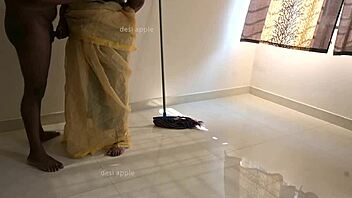 indian maid teases and plays seductively