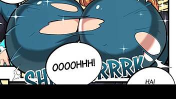 Female muscles explode in growth comic fetish scene