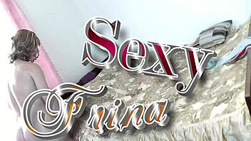 Beautiful Blonde Milf Frina Fingers Shaved Pussy To Squirting Orgasm On Bed