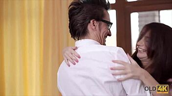 Old Man Delivers Passionate Pounding To Young Fiancée's Cravings!