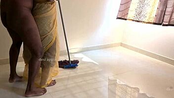 indian maid teases and plays seductively