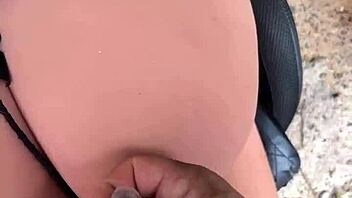 i crave fucking this cute latina blonde sex toy outdoors