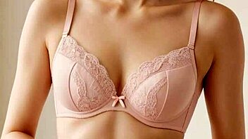 Tempting barefoot lingerie models tease