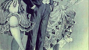 vintage hairy babe bent over doggystyle