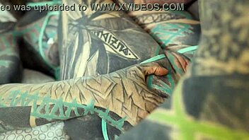 Heavily tattooed girl intense anal pounding session