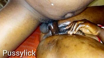 my wife's creamy pussy tastes amazing after i lick it clean