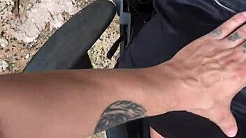 i crave fucking this cute latina blonde sex toy outdoors