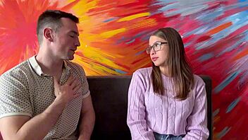 skinny latina college girl glasses fucks prof for english grade