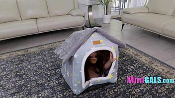 Good girl act leads to intense big cock pounding session