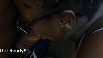 Ebony Sloppy Deepthroat Blowjob Gets Wild