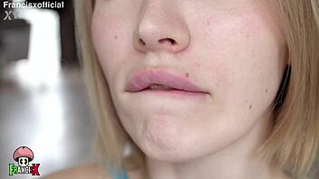 Innocent Polly Yangs BEGS For CUM In Her Brace-Faced Mouth!