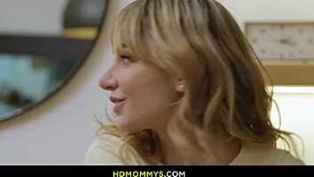 petite pigtails teen licks milf pussy in mommy roleplay threesome