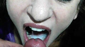 Raven's Passionate Sexy Blowjob Oral Cumshot Bliss