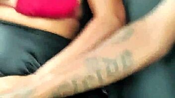 i can't stop watching my milf wife flash her big tits pantyless in the uber taxi