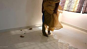 indian maid teases and plays seductively